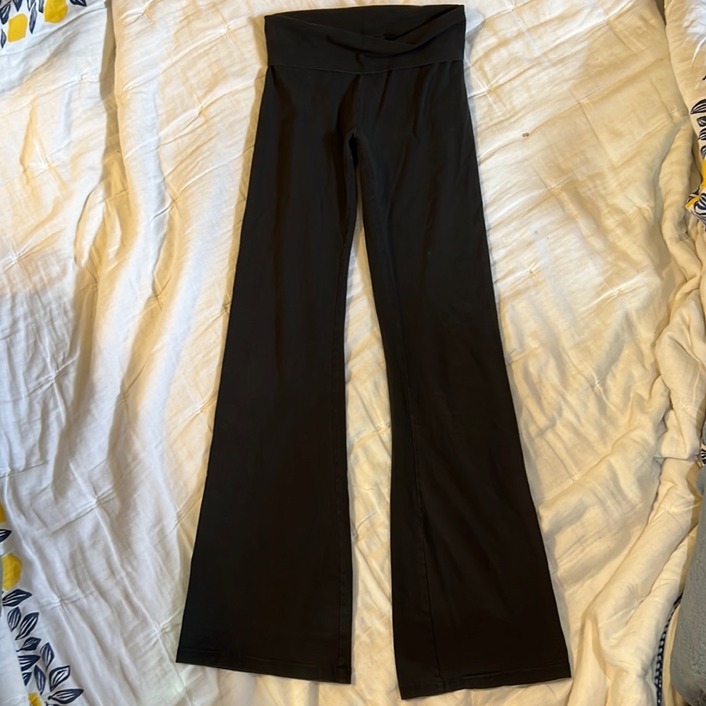 Aerie Flare Black Yoga Pants